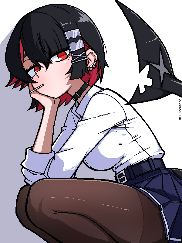ellen joe (zenless zone zero) drawn by ji_heeeeeee