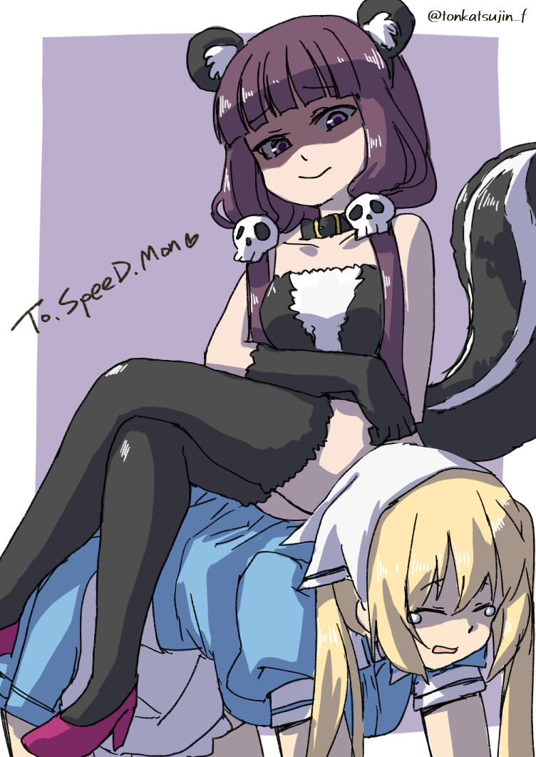 hinata kaho and sakuranomiya maika (blend s) drawn by tonkatsujin_f