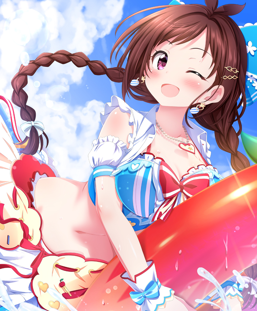 tsujino akari (idolmaster and 1 more) drawn by sui._(ayase)