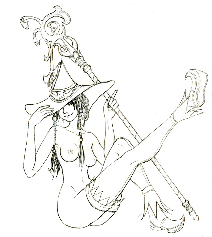 black mage and rikku (final fantasy and 2 more)