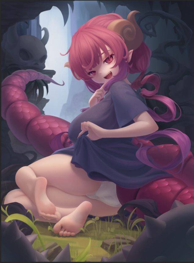 ilulu (kobayashi-san chi no maidragon) drawn by daxieshen_huashi