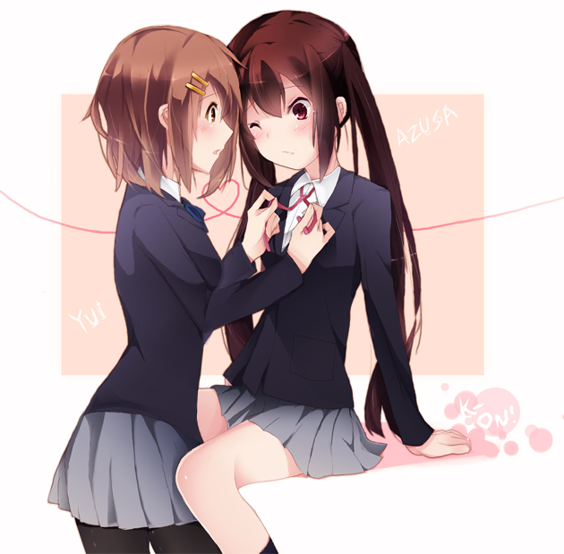 nakano azusa and hirasawa yui (k-on!) drawn by hayatsuki