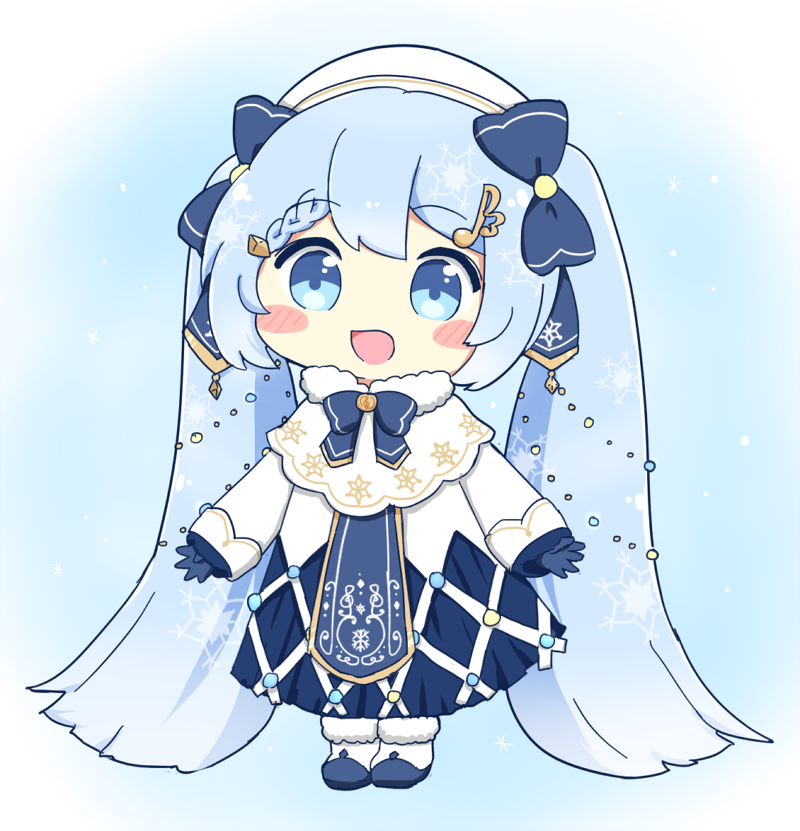hatsune miku and yuki miku (vocaloid) drawn by nukotun