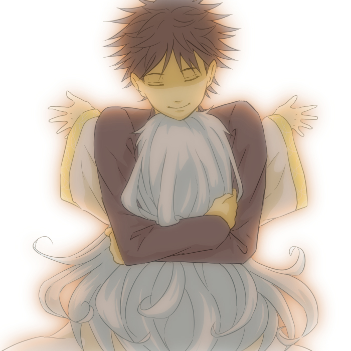 kamijou touma and index (toaru majutsu no index) drawn by saiba_(henrietta)