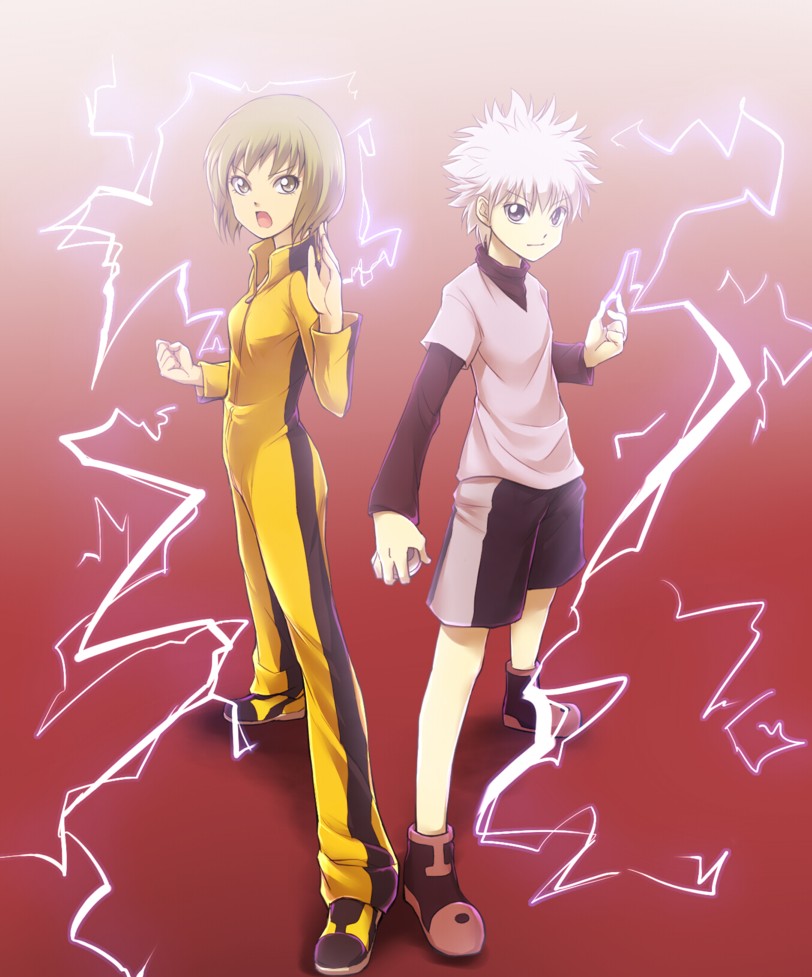 killua zoldyck, huang baoling, and ise mariya (tiger & bunny and 1 more) drawn by ogry_ching