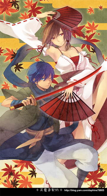 kaito and meiko (vocaloid and 1 more) drawn by daphine78805