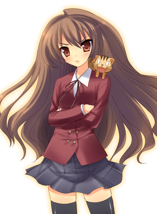 aisaka taiga and palmtop tiger (toradora!) drawn by yukizuki_chikuba