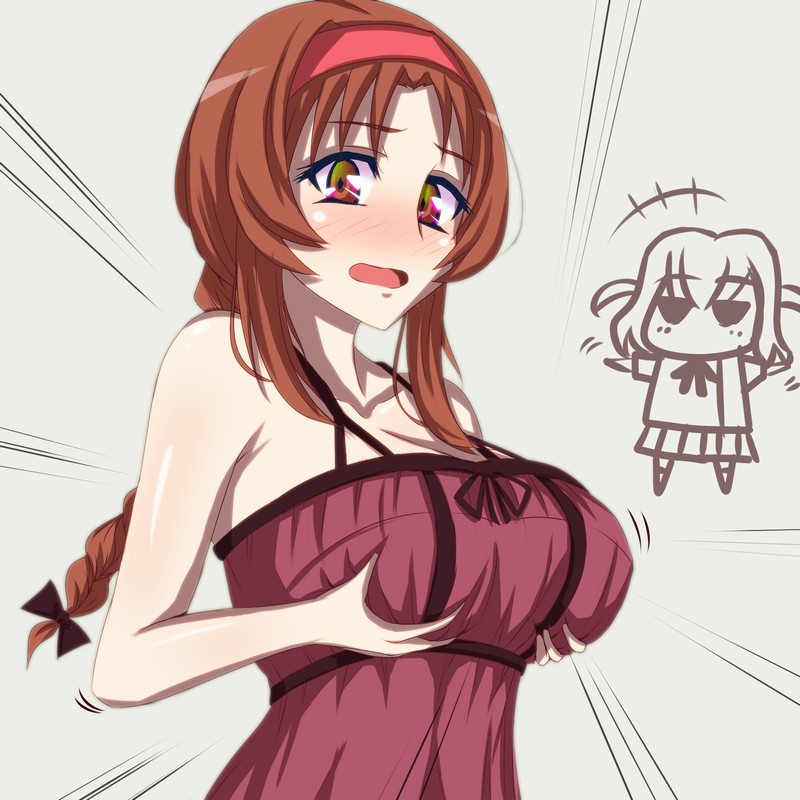 takao and shibasaki roka (d-frag!) drawn by minahase_karin