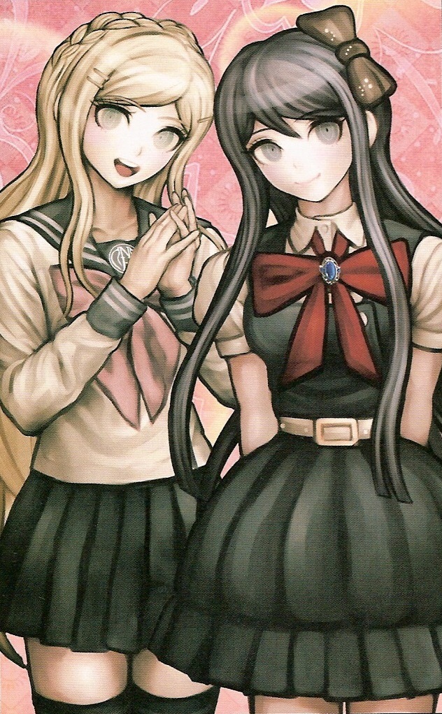 maizono sayaka and sonia nevermind (danganronpa and 2 more) drawn by komatsuzaki_rui