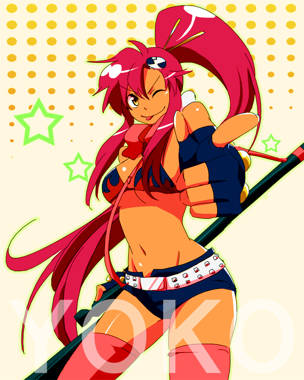 yoko littner (tengen toppa gurren lagann) drawn by rikko_(peso)