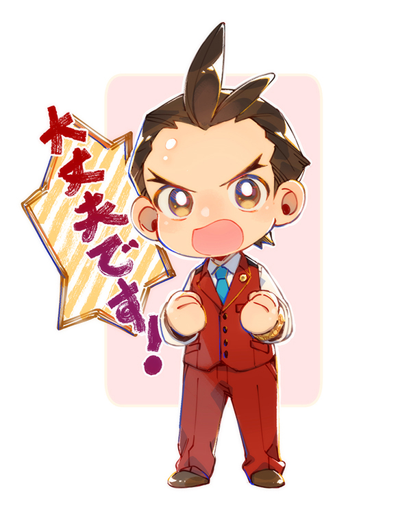 apollo justice (ace attorney) drawn by hi-fi_(fijazzy)