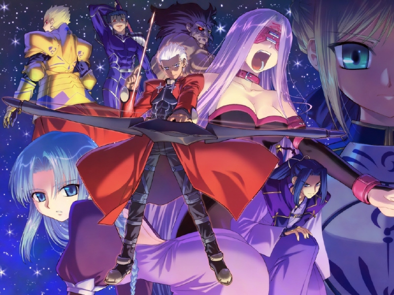 artoria pendragon, saber, gilgamesh, cu chulainn, archer, and 4 more (fate and 1 more)