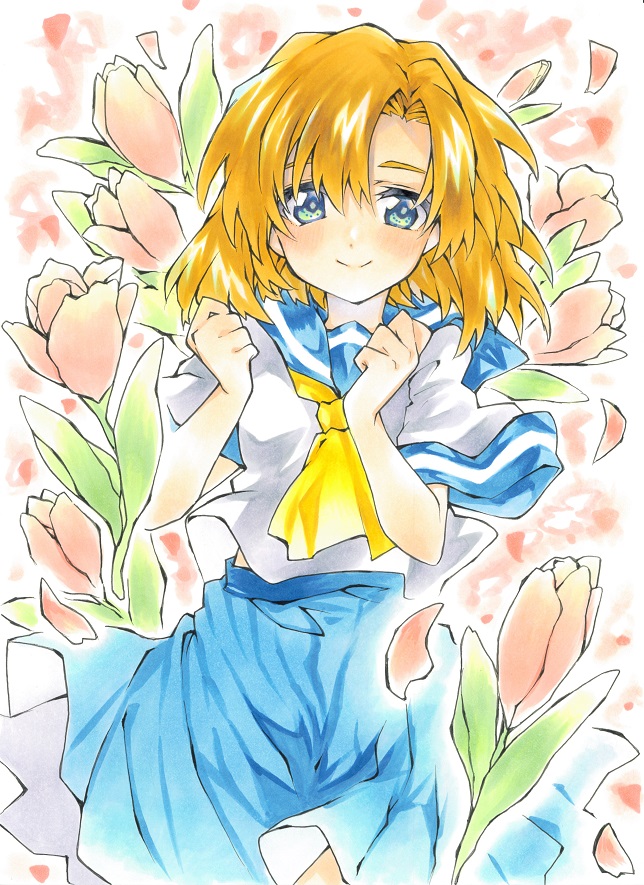 ryuuguu rena (higurashi no naku koro ni) drawn by mikama