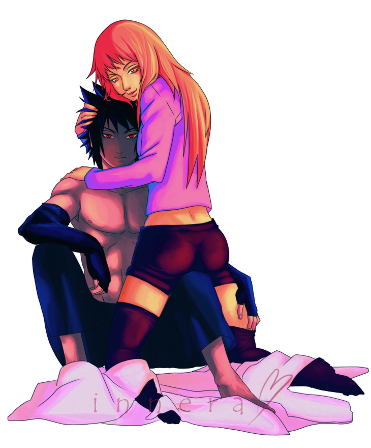 uchiha sasuke and karin (naruto and 1 more) drawn by innera