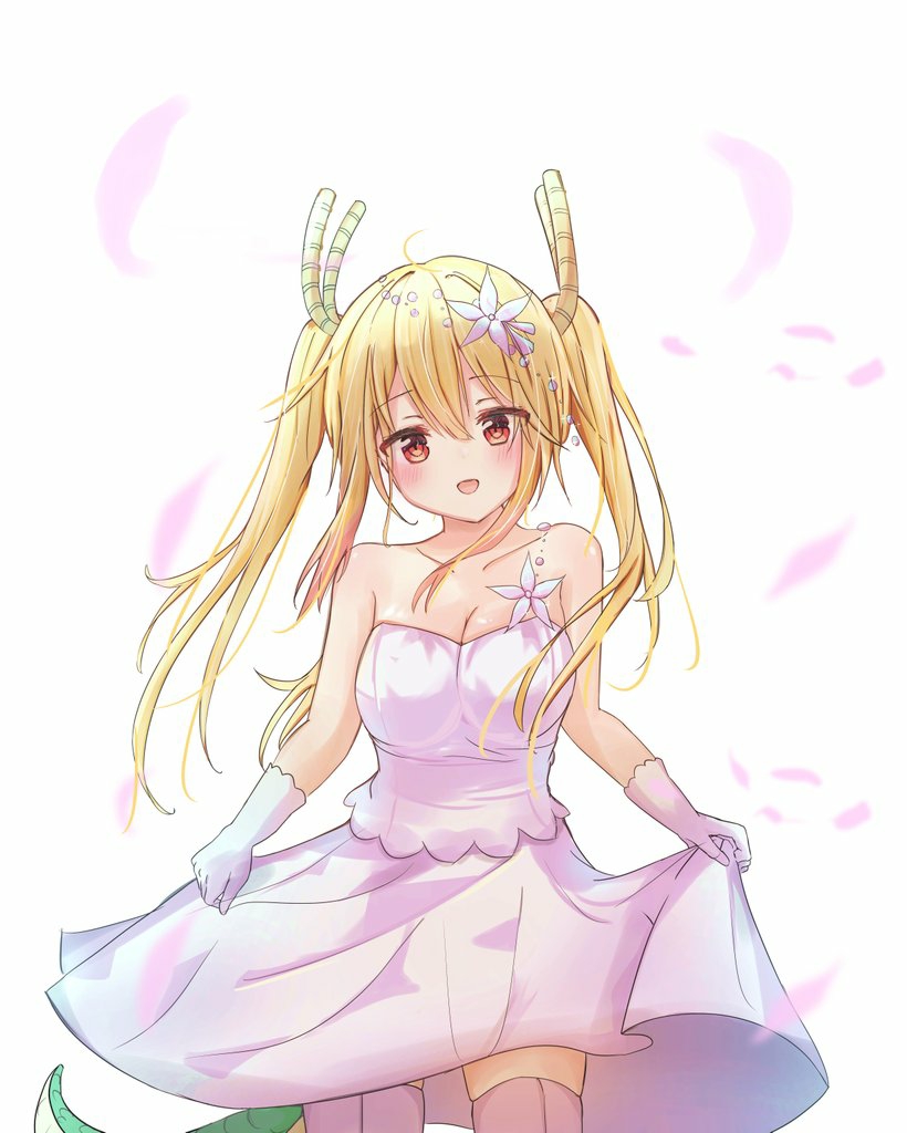 tohru (kobayashi-san chi no maidragon) drawn by pu_lona