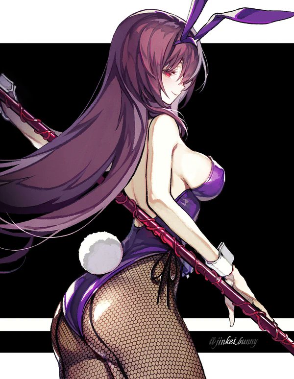 scathach (fate and 1 more) drawn by koshika_rina