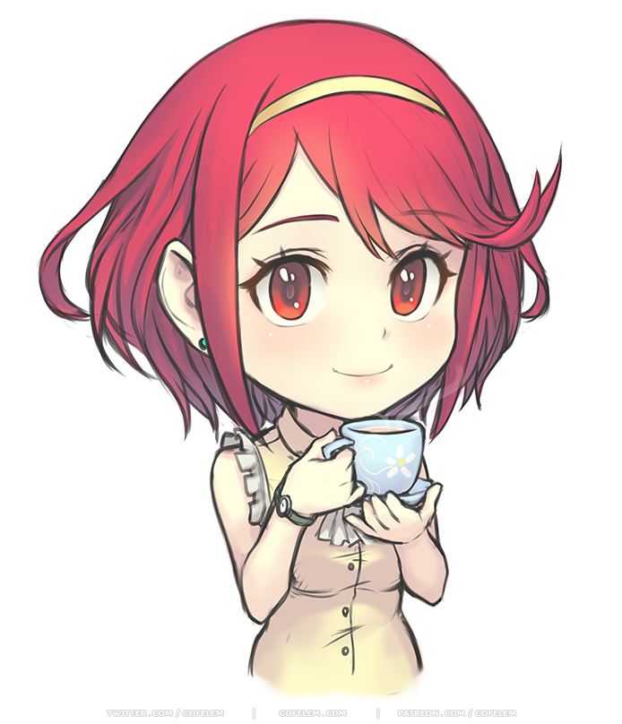 pyra (xenoblade chronicles and 1 more) drawn by gofelem