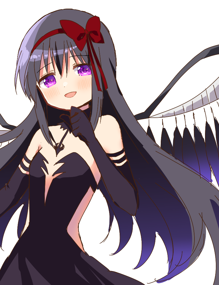 akemi homura and akuma homura (mahou shoujo madoka magica and 1 more) drawn by ruru_(rurumagi)