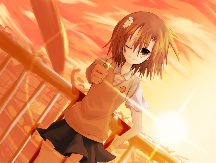 misaka mikoto (toaru majutsu no index) drawn by shizuki_sayaka