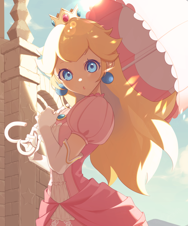 princess peach (mario and 1 more) drawn by miri_(cherryjelly)