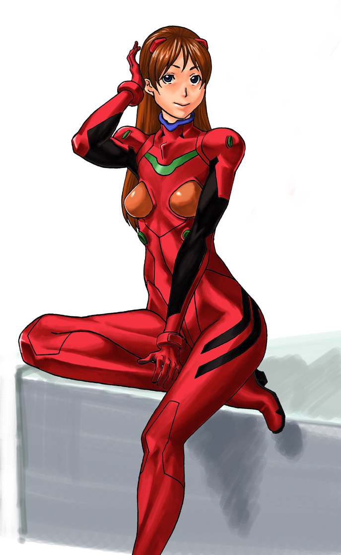 souryuu asuka langley (neon genesis evangelion) drawn by 66head