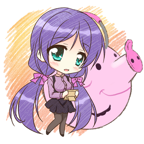 tojo nozomi (love live! and 1 more) drawn by endori