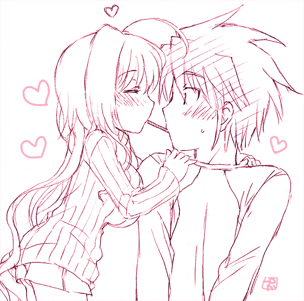 caro ru lushe and erio mondial (lyrical nanoha and 1 more) drawn by pucho