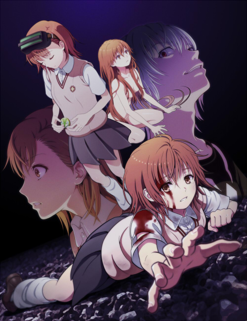 misaka mikoto, accelerator, gekota, misaka imouto, and misaka imouto 9982 (toaru majutsu no index and 2 more) drawn by ashishi