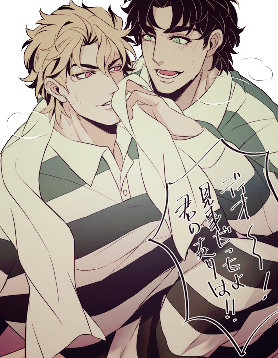 dio brando and jonathan joestar (jojo no kimyou na bouken and 1 more) drawn by ninoyoru