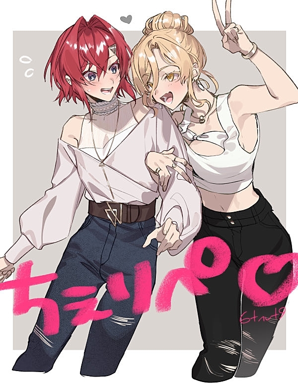 ange katrina and nui sociere (nijisanji) drawn by 6tnut9