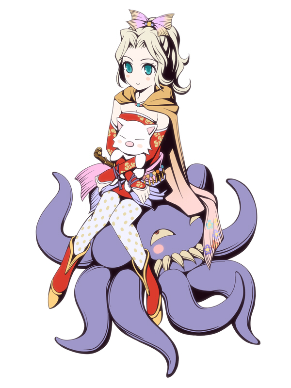 terra branford, moogle, mog, and ultros (final fantasy and 1 more) drawn by torigoe_takumi
