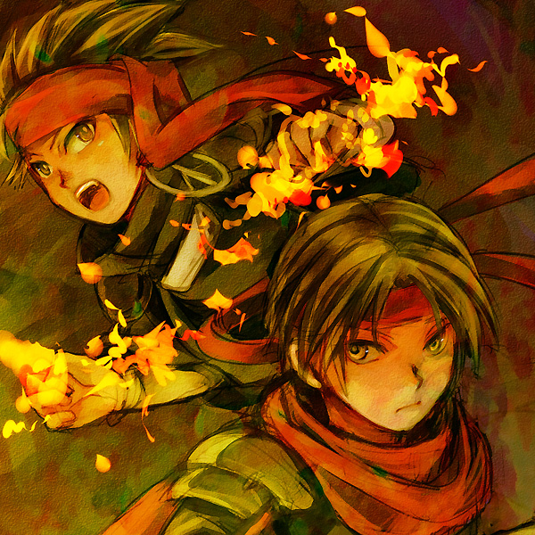 elc and arc (arc the lad and 1 more) drawn by satoshi_nai