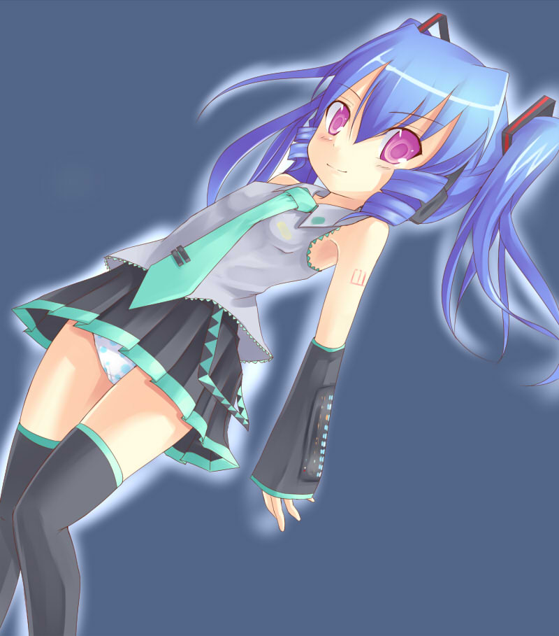 hatsune miku (original and 1 more) drawn by kuro_(be_ok)