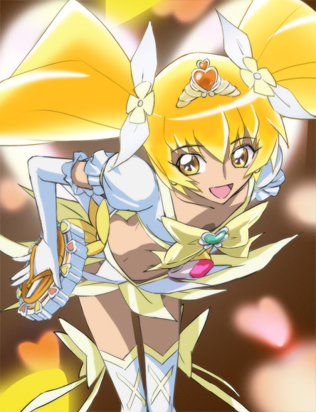 myoudouin itsuki and cure sunshine (precure and 1 more) drawn by haruyama_kazunori