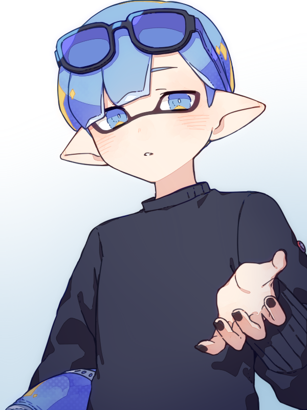 inkling player character and inkling boy (splatoon) drawn by inuowour