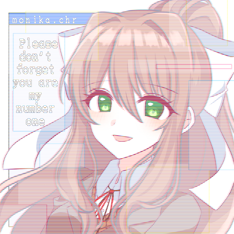 monika (doki doki literature club) drawn by kotohatoko510