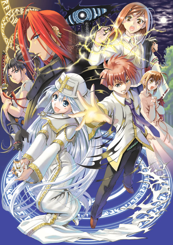 misaka mikoto, kamijou touma, index, last order, kanzaki kaori, and 4 more (toaru majutsu no index and 1 more) drawn by yuu_(yuyukaikan)