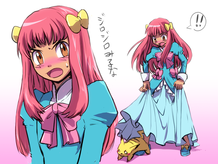 pikachu, ash ketchum, and ashley (pokemon and 1 more) drawn by muraziti-zu
