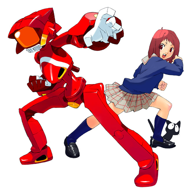 samejima mamimi, canti, and takkun (flcl) drawn by jinroku
