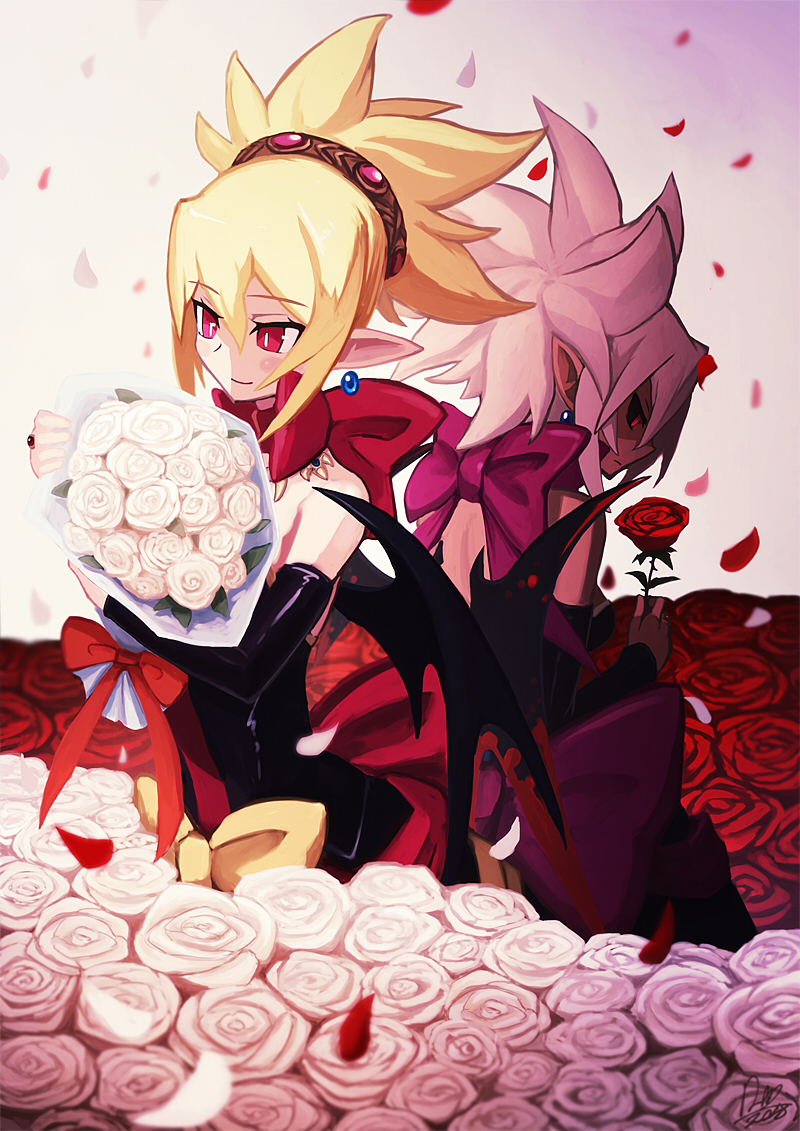 rozalin and zenon (disgaea and 1 more) drawn by torihasiden