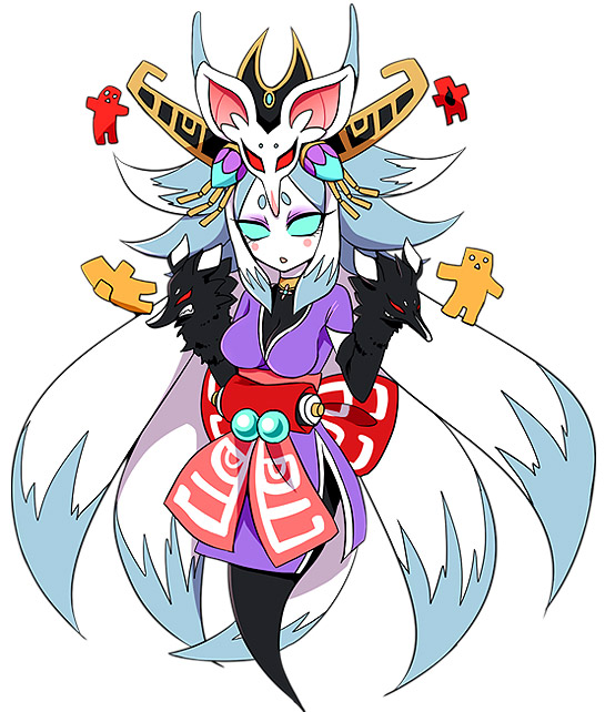 youko dakki (inazuma eleven and 2 more) drawn by moegi_(honey_122)