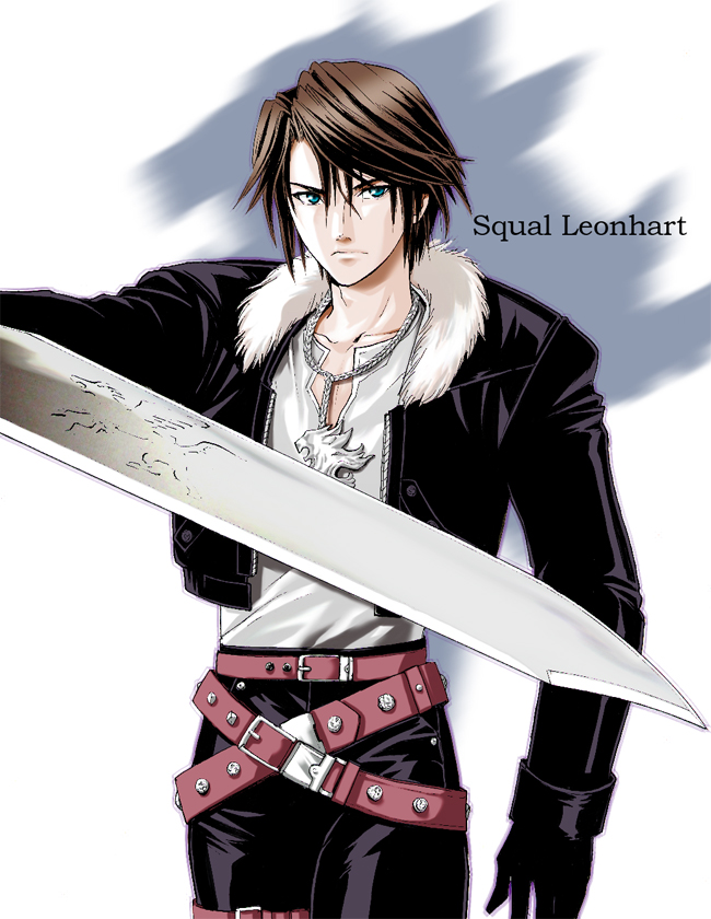 squall leonhart (final fantasy and 1 more) drawn by gacharunta