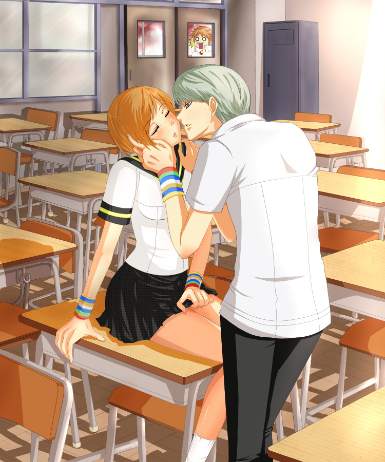narukami yu, satonaka chie, and hanamura yousuke (persona and 1 more) drawn by suta_furachina