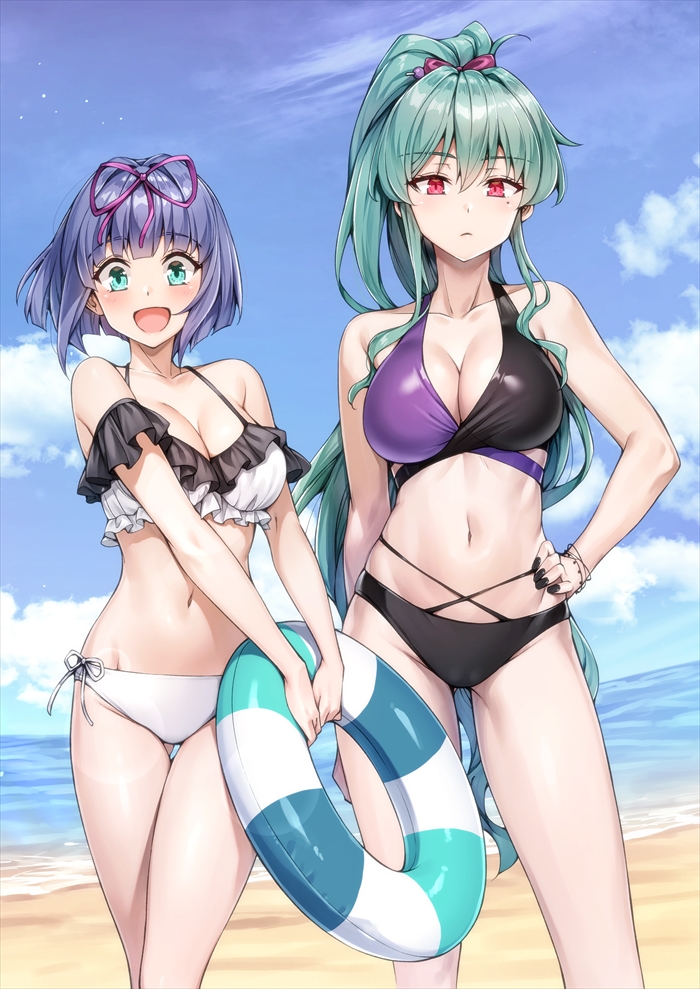 izumi hina and momochi ayame (neet de otaku na kunoichi to naze ka dousei hajimemashita) drawn by koyuki_(kotatsu358)