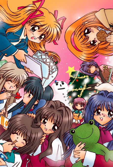 tsukimiya ayu, minase nayuki, minase akiko, sawatari makoto, kawasumi mai, and 5 more (kanon)