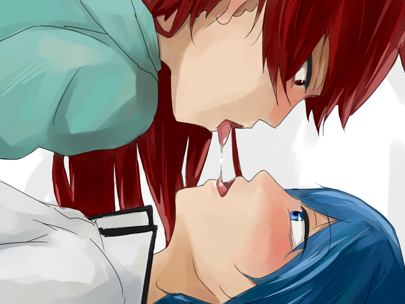 miki sayaka and sakura kyoko (mahou shoujo madoka magica) drawn by shunichi9rinn