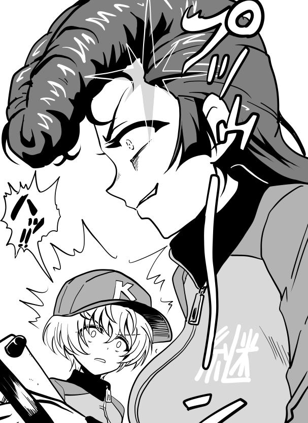 higashikata josuke, youko, and yuri (girls und panzer and 2 more) drawn by kamishima_kanon