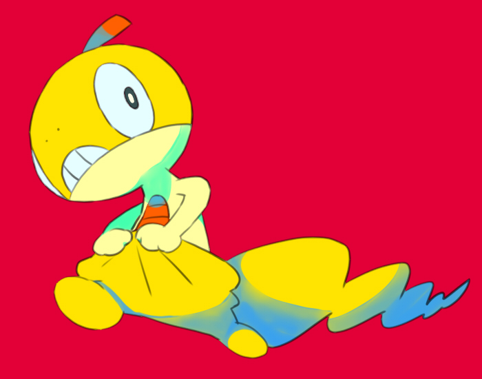 scraggy (pokemon and 1 more) drawn by mousou_youjo