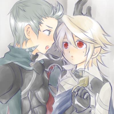male corrin and silas (fire emblem and 1 more) drawn by ritsuki_feif