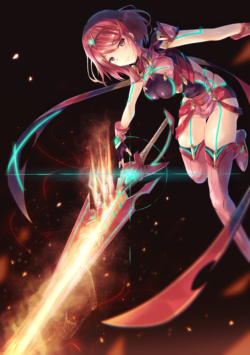 pyra (xenoblade chronicles and 1 more) drawn by inoue_takuya_(tactactak)
